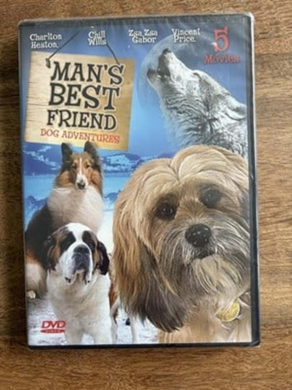 Man's Best Friend Dog Adventures DVD 5 Movie Collection Charlton Heston Lassie